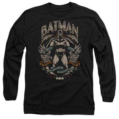 BATMAN GOTHAM HERO ON BLACK Long Sleeve Shirt