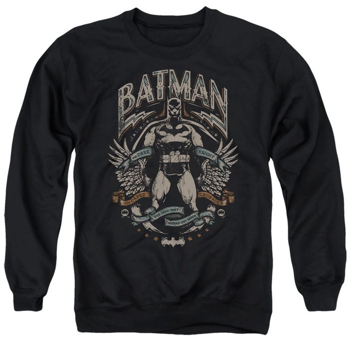 BATMAN GOTHAM HERO ON BLACK Sweatshirt
