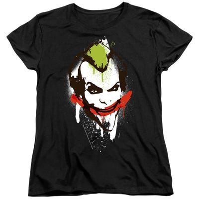 BATMAN JOKER BIG FACE Womens T-Shirt