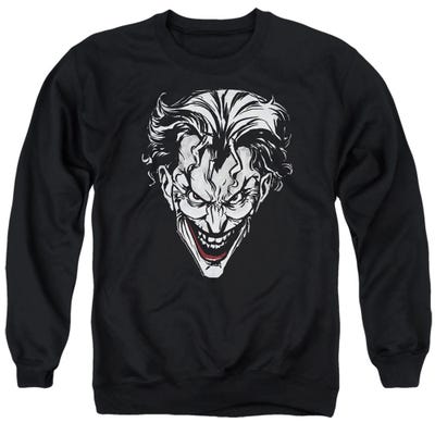 BATMAN JOKER RED ON BLACK Sweatshirt