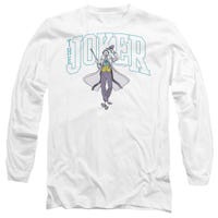 BATMAN JOKER VARSITY ON WHITE Long Sleeve Shirt