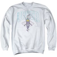 BATMAN JOKER VARSITY ON WHITE Sweatshirt