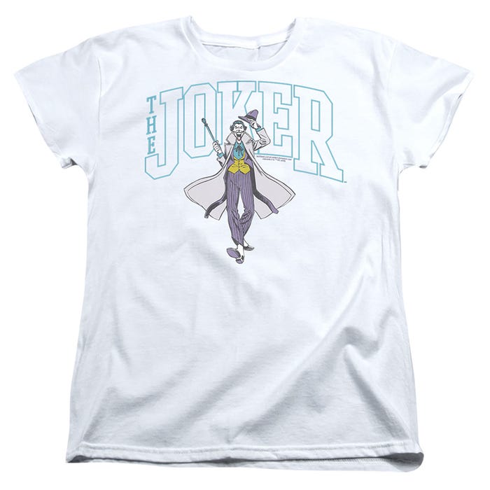 BATMAN JOKER VARSITY ON WHITE Women's T-Shirt