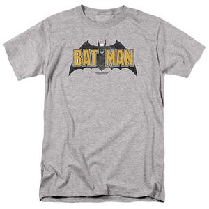 BATMAN VINTAGE BAT LOGO ON GRAY T-Shirt