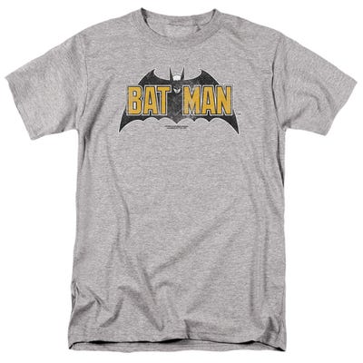 BATMAN VINTAGE BAT LOGO ON GRAY T-Shirt