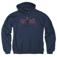 BATMAN VINTAGE BAT LOGO ON NAVY Hoodie