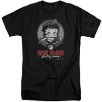 Born to Ride Betty Boop Motor Cycle Biker Girl Tall T-Shirt