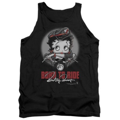 Born to Ride Betty Boop Motor Cycle Biker Girl Tank Top