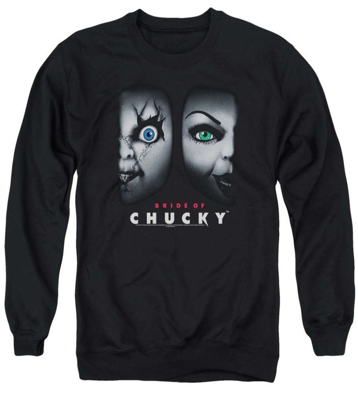 Bride of Chucky Happy Couple Creepy Sweatshirt