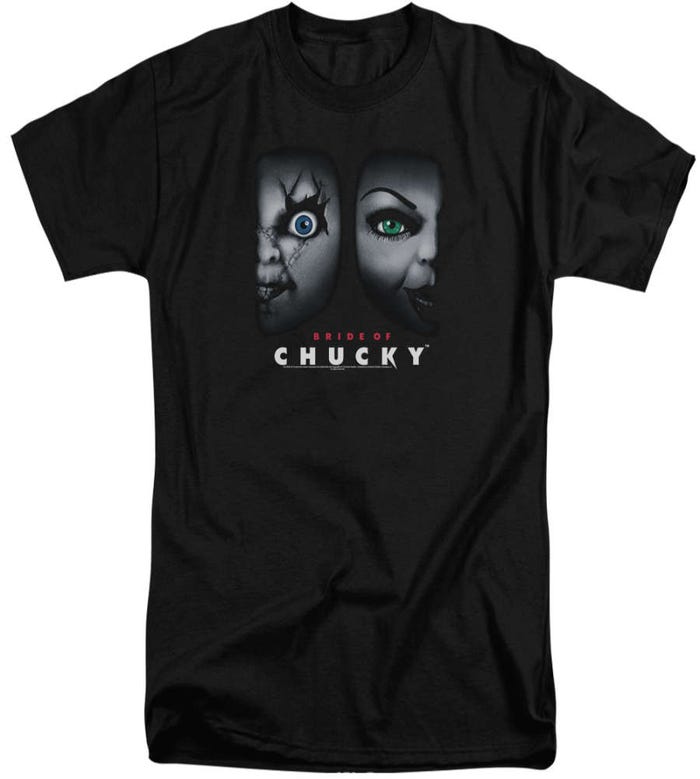 Bride of Chucky Happy Couple Creepy Tall T-Shirt