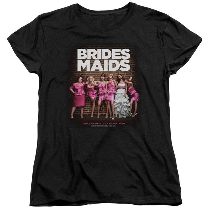 Bridesmaids Movie Poster with Cast Womens T-Shirt