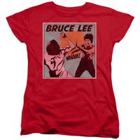 Bruce Lee Comic Panel Womens T-Shirt