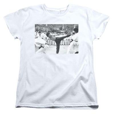 Bruce Lee Kick To The Head Womens T-Shirt