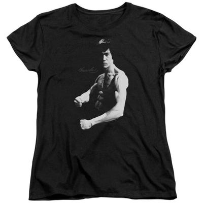 Bruce Lee Stance Womens T-Shirt