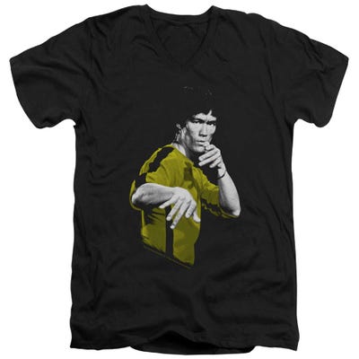 Bruce Lee Suit Of Death V-Neck T-Shirt