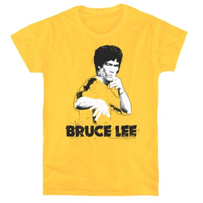 Bruce Lee Suit Splatter Womens T-Shirt