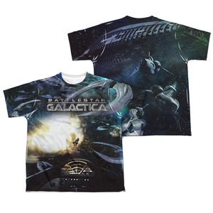 Battlestar Galactica Battle Seat Back & Front Kids Sublimation T-Shirt