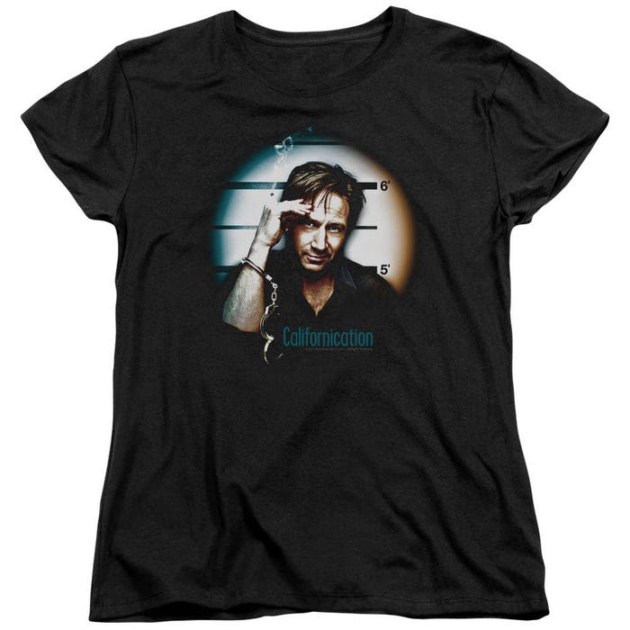 Californication In Handcuffs Womens T-Shirt