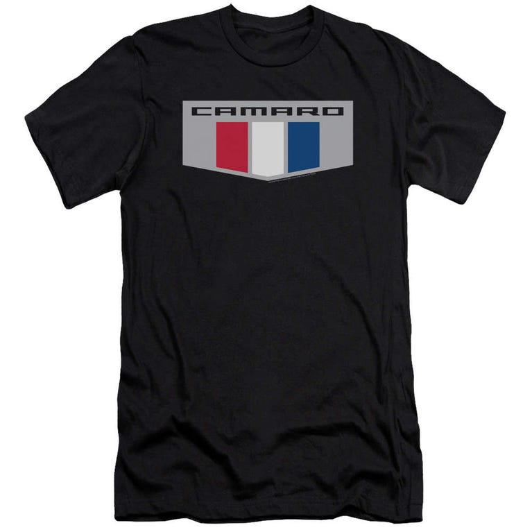 Camaro Chrome Emblem Premium Slim Fit T-Shirt