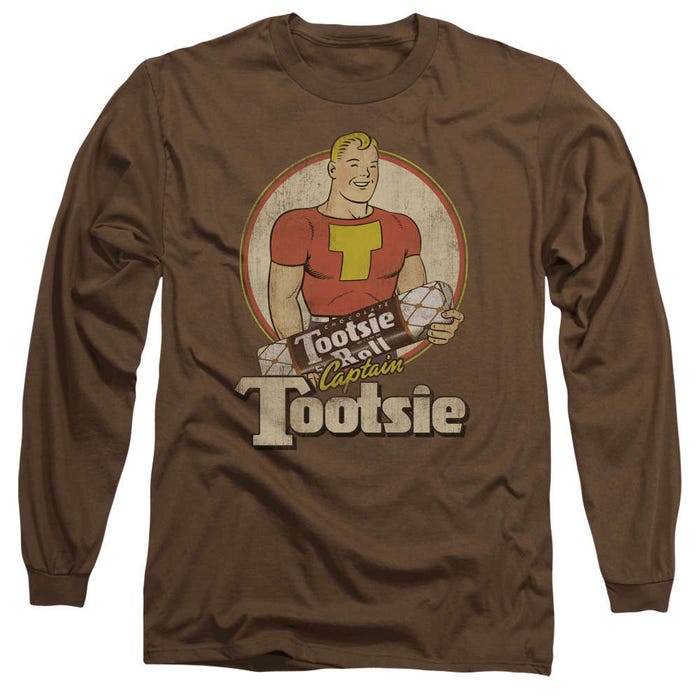 Captain Tootsie Roll Long Sleeve Shirt