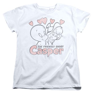 Casper the Friendly Ghost Hearts Love Womens T-Shirt