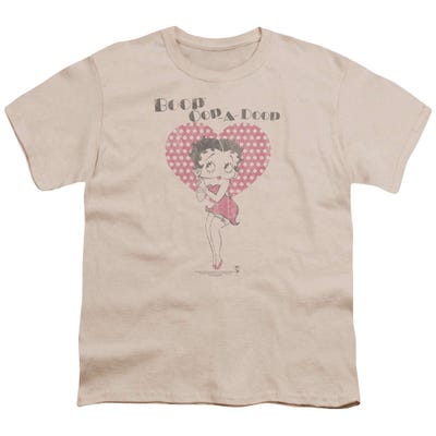 Cassically Booped Retro Heart Betty Boop Kids T-Shirt