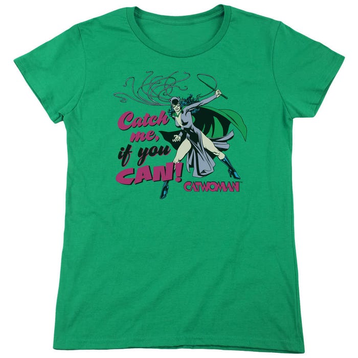Catwoman Catch Me Womens T-Shirt