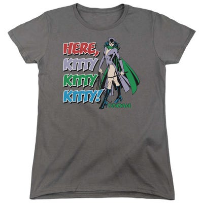 Catwoman Here Kitty Womens T-Shirt