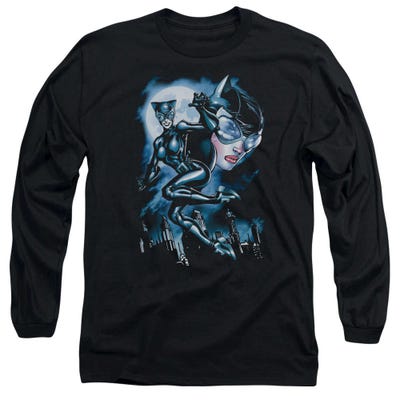 Catwoman Moonlight Cat Long Sleeve Shirt