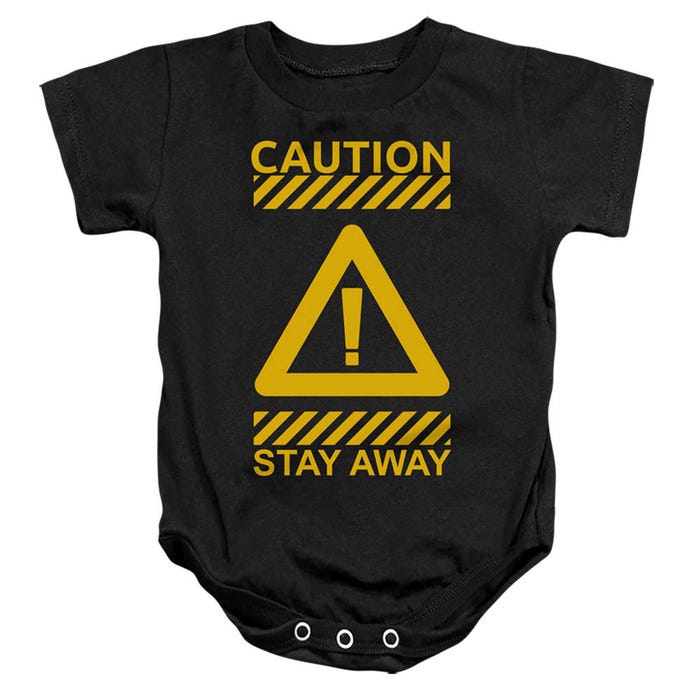 Caution Stay Away Baby Bodysuit