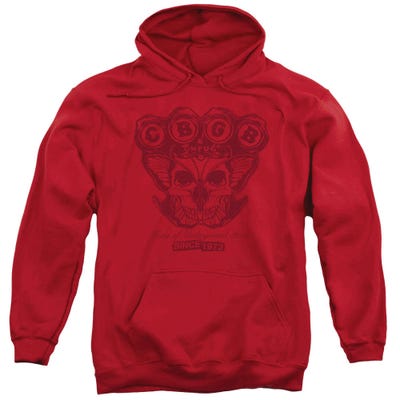CBGB Moth Skull Hoodie