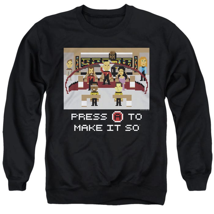 STAR TREK MAKE IT SO PIXEL Sweatshirt