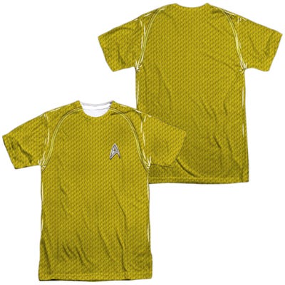 MOVIE COMMAND UNIFORM OFFICIAL STAR TREK Front & Back Sublimation T-Shirt