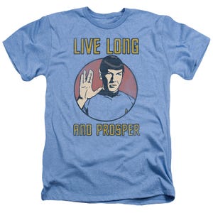 STAR TREK SPOCK LIVE LONG AND PROSPER Heather T-Shirt