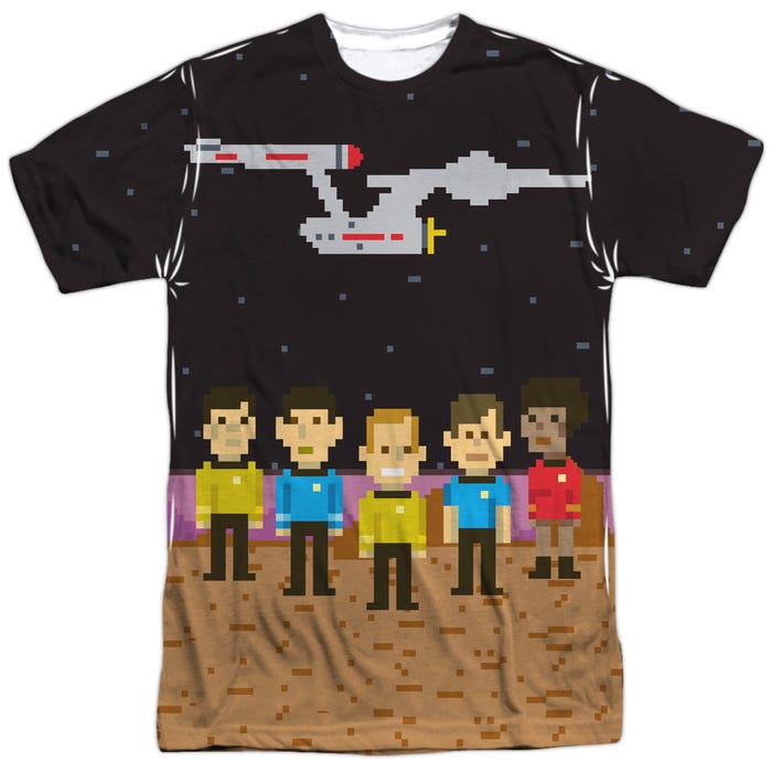 Star Trek Retro Pixel Crew Sublimation T-Shirt