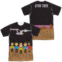 Funny Star Trek Pixel Crew Front & Back Sublimation T-Shirt