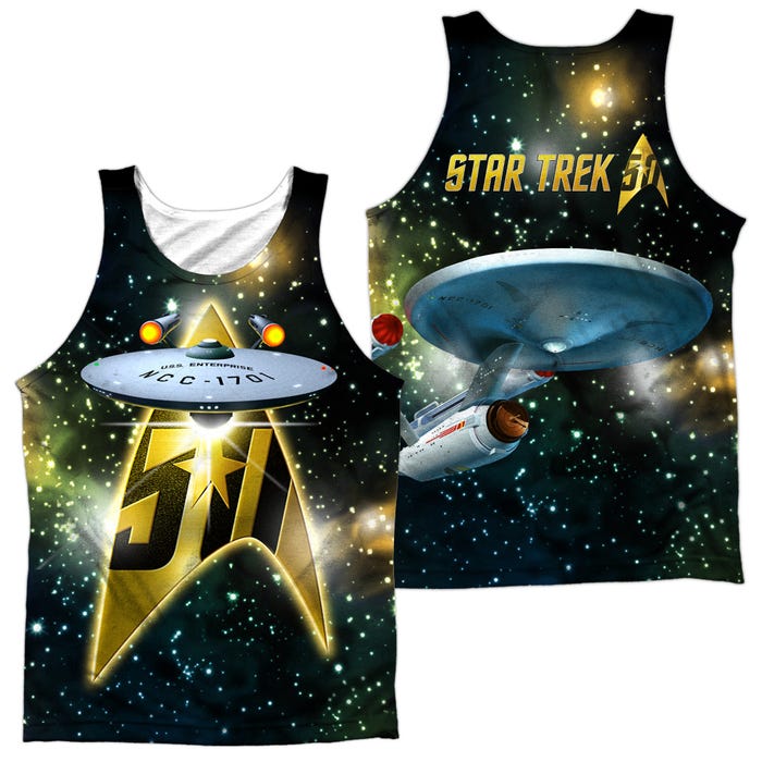 Star Trek 50th Anniversary Front & Back Sublimation Tank Top