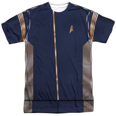 Official Star Trek Discovery Uniform Front & Back Sublimation T-Shirt