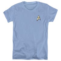 Star Trek Science Uniform Womens T-Shirt