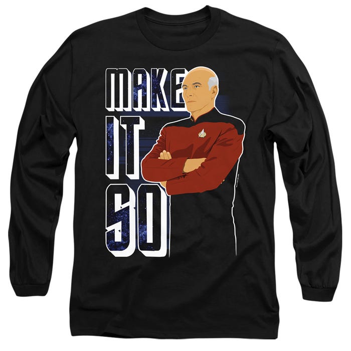 Make It So Captain Star Trek Long Sleeve Shirt
