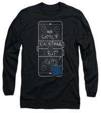 Chalkboard Slap Shot Long Sleeve Shirt