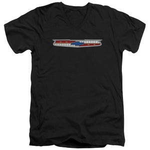 Chevy 56 Bel Air Emblem V-Neck T-Shirt