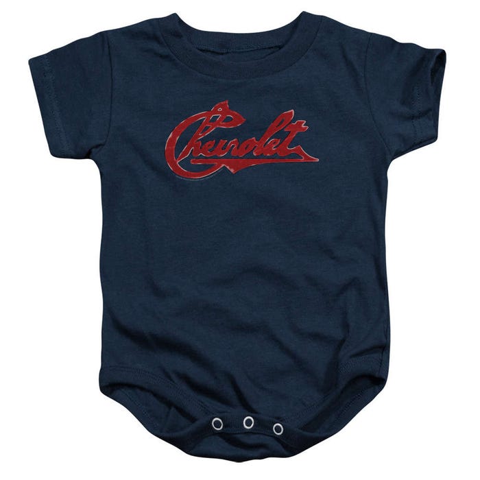 Chevy Chevrolet Script Distressed Baby Bodysuit