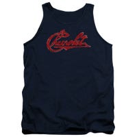 Chevy Chevrolet Script Distressed Tank Top