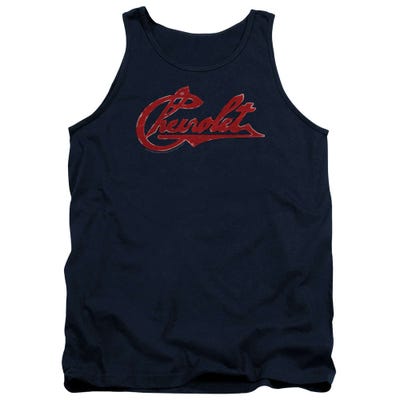 Chevy Chevrolet Script Distressed Tank Top