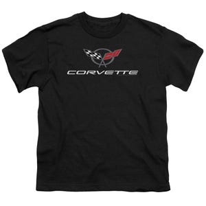 Chevy Corvette Modern Emblem Kids T-Shirt