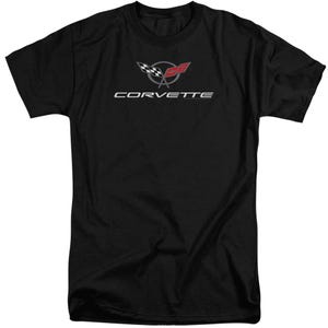 Chevy Corvette Modern Emblem Tall T-Shirt