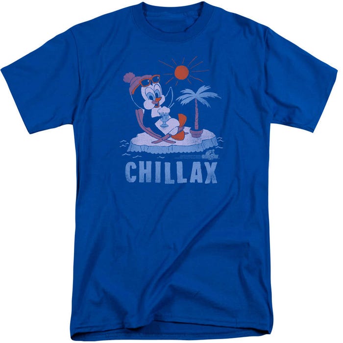 Chilly Willy Chillax On the Beech Tall T-Shirt