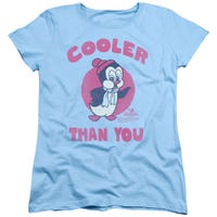 Chilly Willy Cooler Than You Funny Penguin Womens T-Shirt