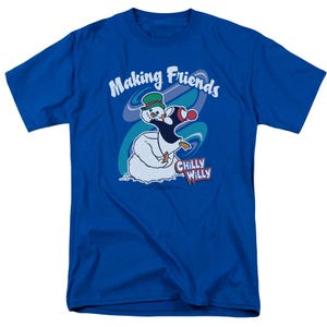 Chilly Willy Making Friends Snowman T-Shirt